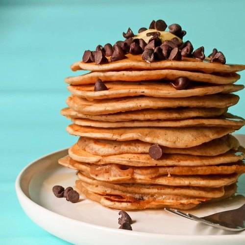 Pancakes vegan aux pépites de chocolat