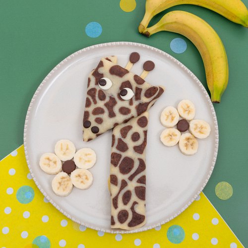 Crêpe girafe chocolat-banane