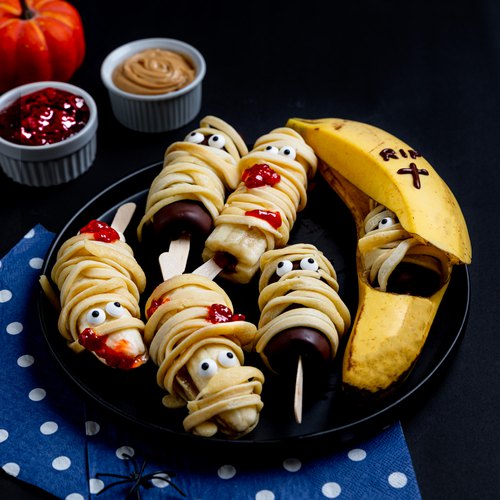Pancakes à la banane d’Halloween