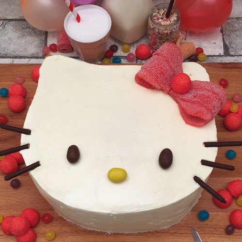 G teau Hello  Kitty  recette  pour enfants en vid o par 
