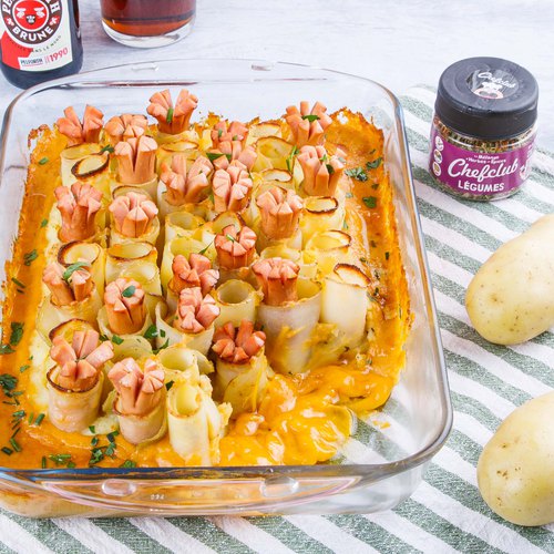 Potato & Hot Dog Casserole