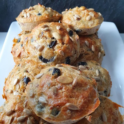 Muffins thon olives noires