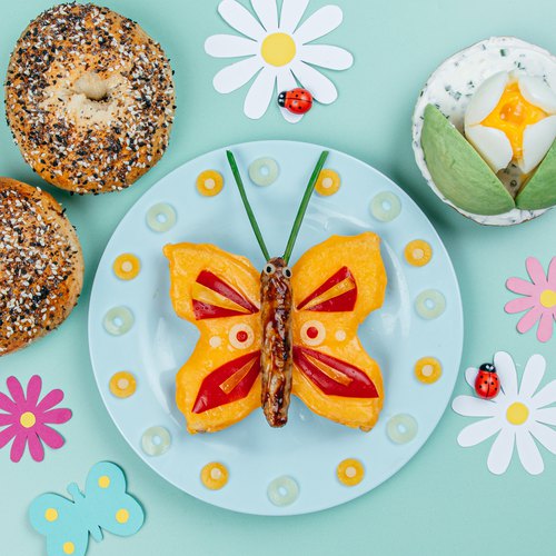 Tulip & Butterfly Bagel