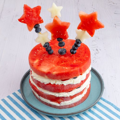 4th of July Fruit Cake