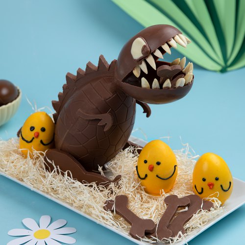 Dinosaurio Rex de chocolate!