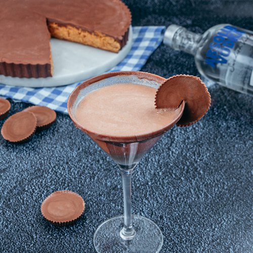 Peanut Butter Cookie Shot Glasses With Spiked PB&J Milk