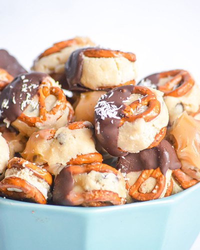 Cookies aux bretzels et chocolat