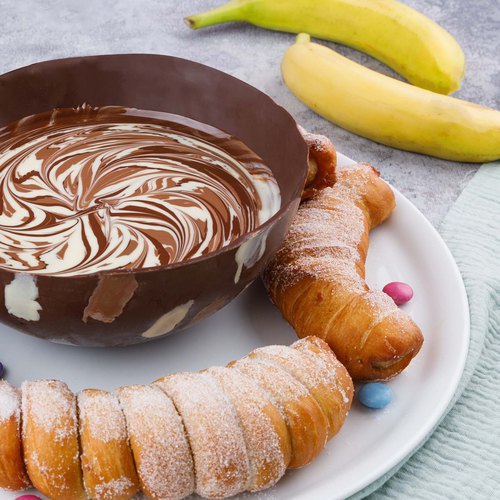 Banana Fritters & Chocolate Bowl