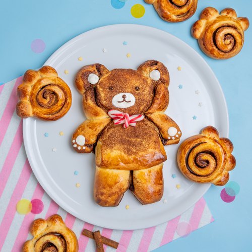 Teddy Bear Cinnamon Roll