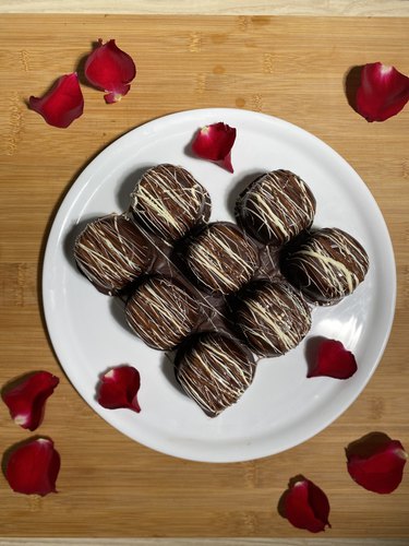 Cœur de chocolat caramel Saint-Valentin