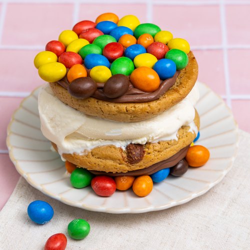 M&M Ice Cream Sandwich