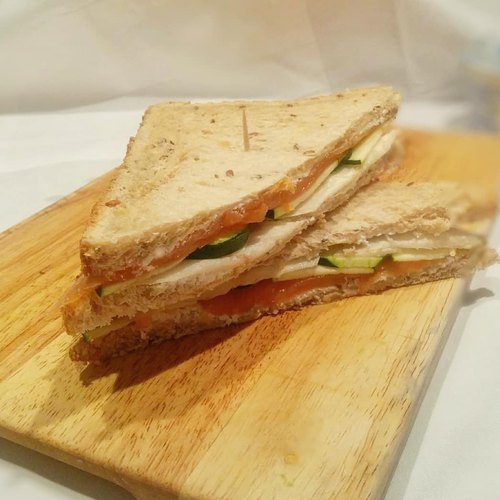Club sandwich saumon et courgette