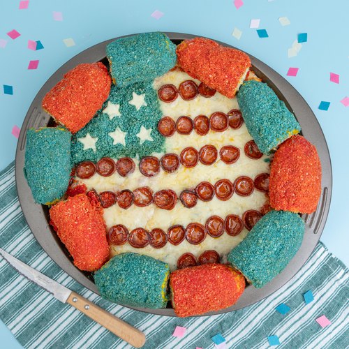 4th of July Corncob Crust Pizza