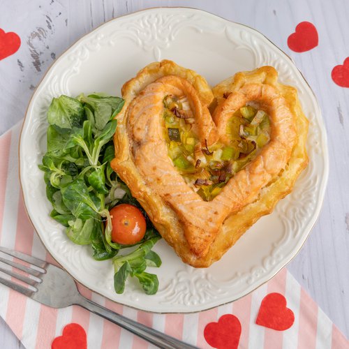 La quiche cœur de la Saint Valentin