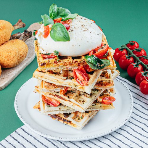 Italian Chicken & Savory Waffles