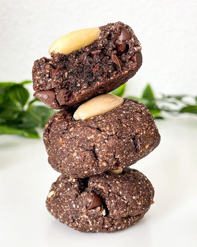 Cookies healthy au chocolat et amandes