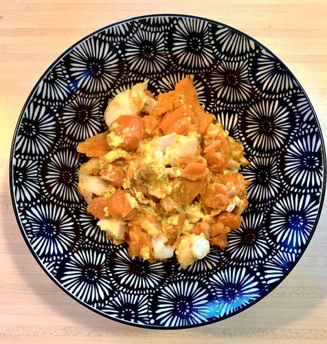 Gratin de flétan - patates douces et carottes