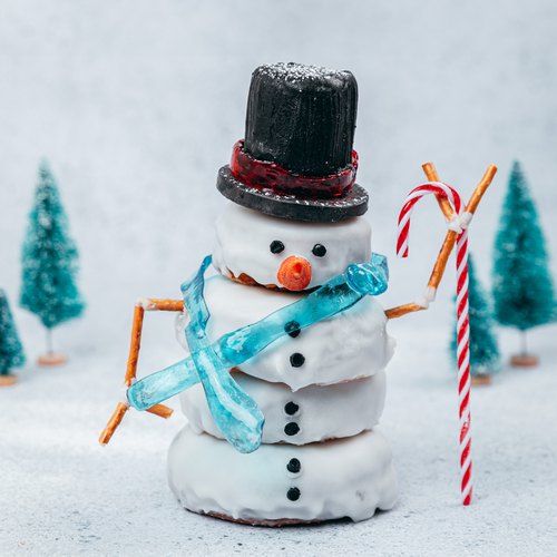 Snowman Hemisphere Cake Recipe