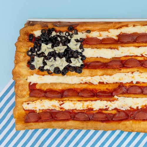 4th of July Pizza Flag