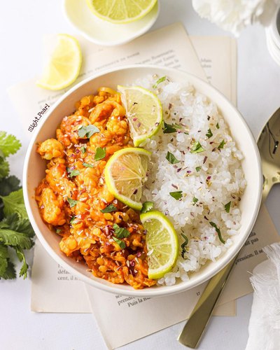 Curry de chou fleur et lentilles corail