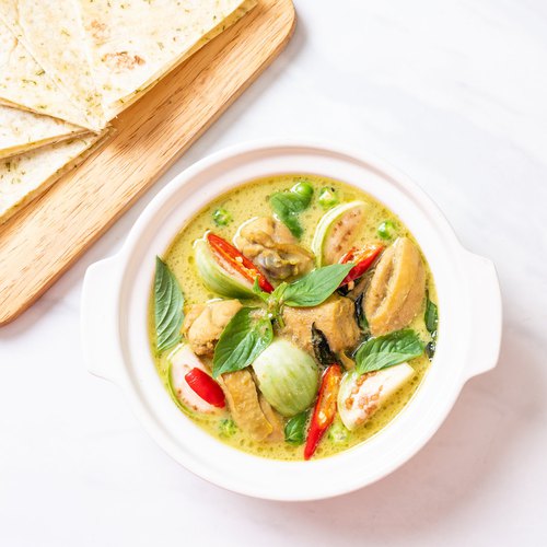 Curry vert végétarien