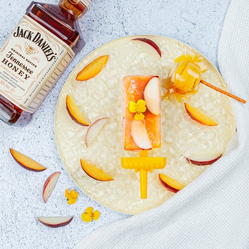 Peach & Whiskey Popsicle