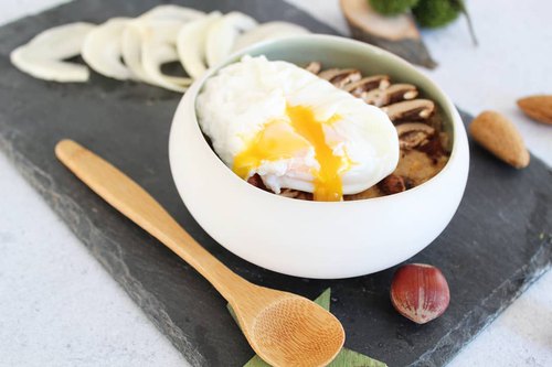 Porridge salé butternut et marrons