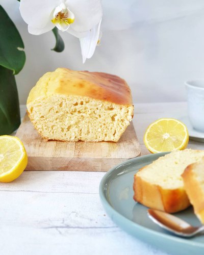 Cake moelleux ricotta citron - gingembre