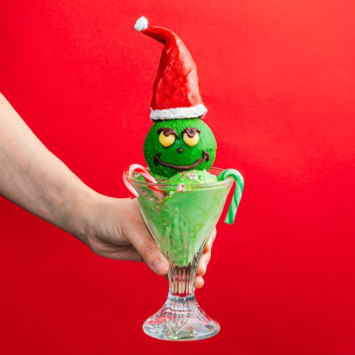 Peppermint Grinch Sundae