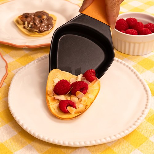 Mini-crêpes sucrées à la raclette