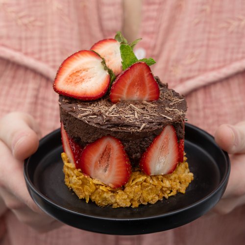 Fraisier chocolat léger