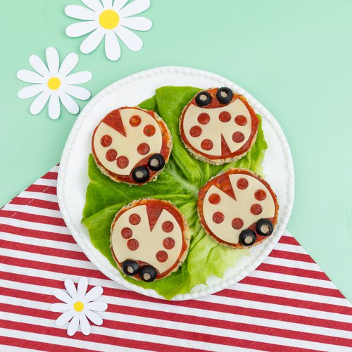 La pizza au chou-fleur coccinelle