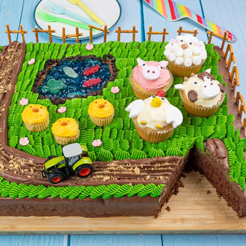 Farm Animals Cake | 1st Birthday Cakes | Kukkr Cakes