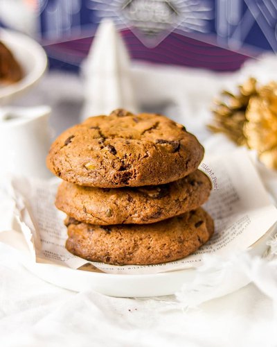 Cookies sarrasin -choco pistache