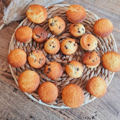 Mini muffins aux pépites de chocolat et cœur coulant