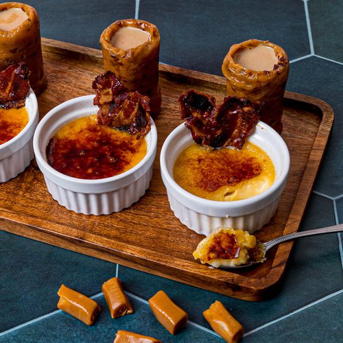 Candied Bacon Crème Brûlée