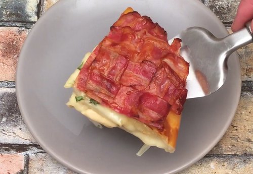 La tarte-flette bacon