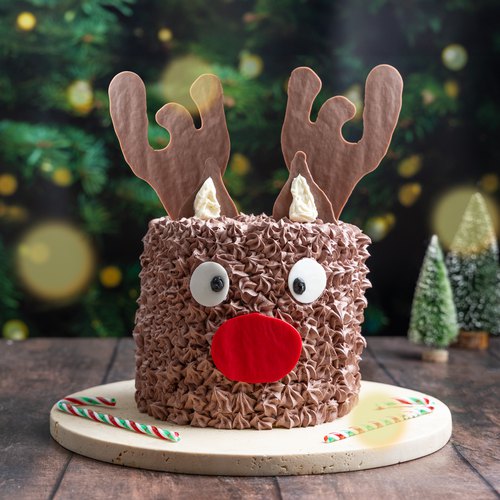 Rudolph's Jolly Christmas Cake