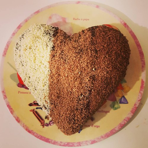 Coeur 3 chocolats pour la saint valentin
