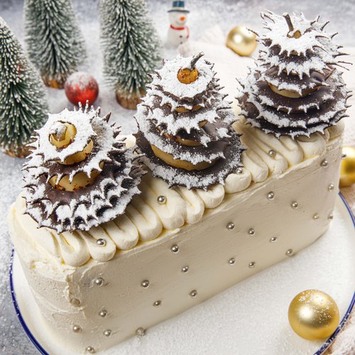 Foil Christmas Tree Shaped Cake Pan w/ Lid - 50/Case