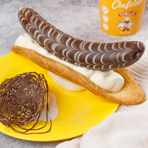 Plátano con chocolate!
