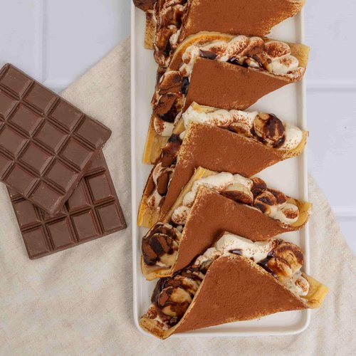 Crêpe bananes-chocolat à partager