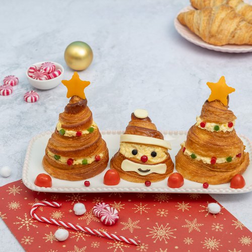 Les croissants sapins et père Noël