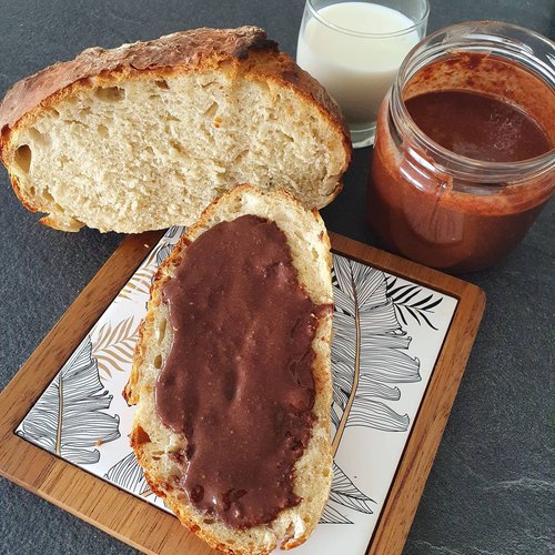 Pâte à tartiner au chocolat et noisettes - Amandine Cooking