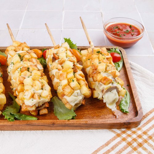 Sausage & Mashed Potato Skewers