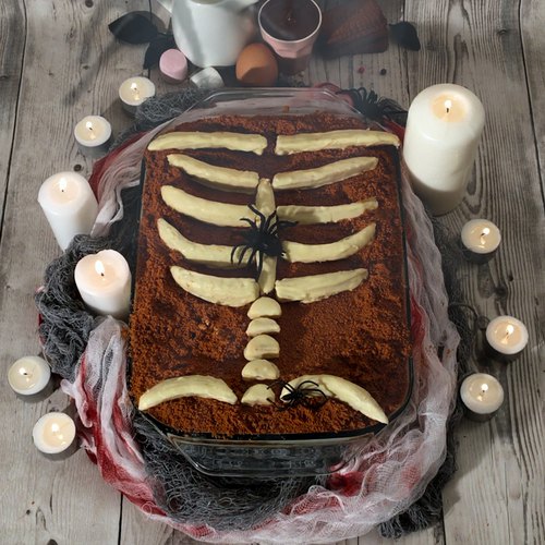 Spine-tingling Skeleton Dessert