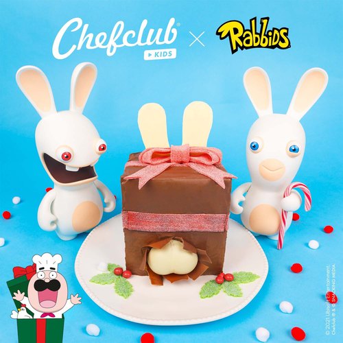 Rabbids Christmas Present Cake