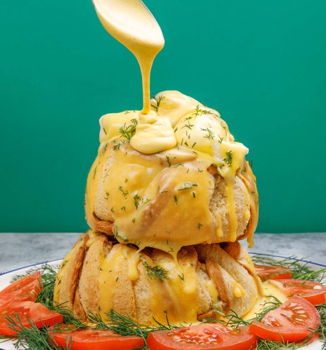 Eggs Benedict Tower