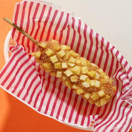 Korean Corn Dog Photos, Images and Pictures