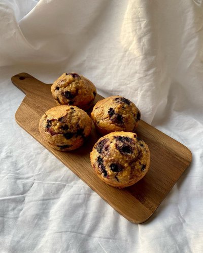 Muffins aux myrtilles healthy
